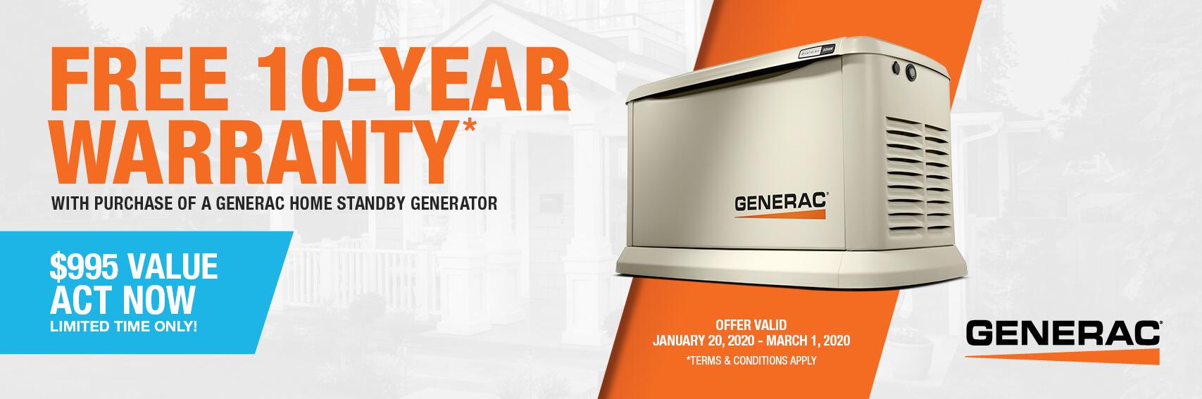 Homestandby Generator Deal | Warranty Offer | Generac Dealer | Wixom, MI
